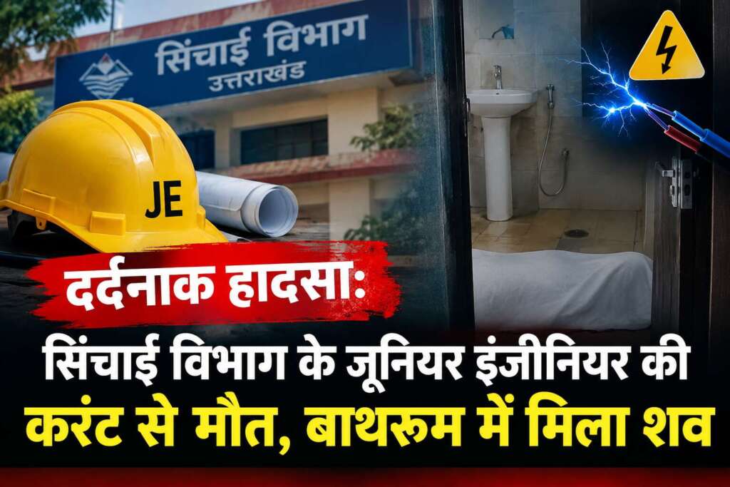 दर्दनाक हादसा: सिंचाई विभाग के जूनियर इंजीनियर की करंट से मौत, बाथरूम में मिला शव